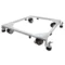 Washing machine stand with silver finish
