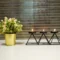 3-candle stand in one with round base