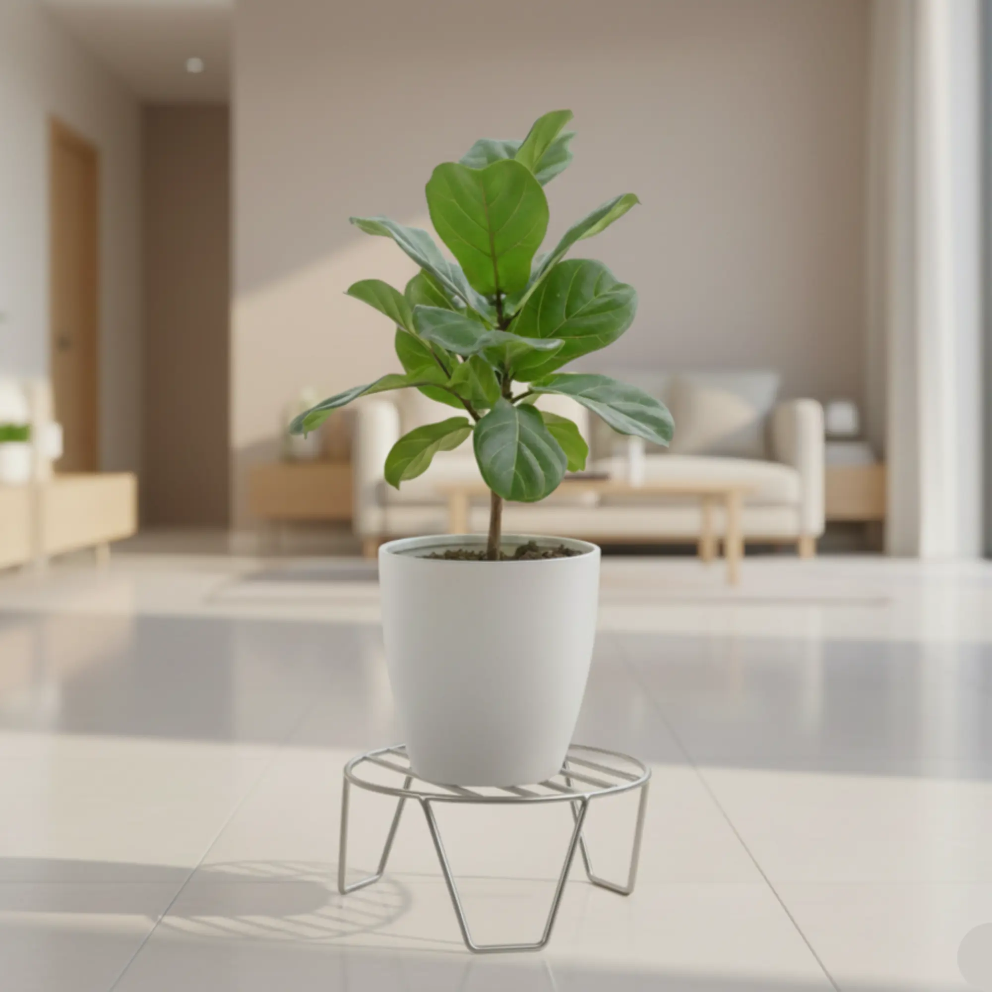 stainless steel plant stand with wheels heavy duty metal pot holder rust proof garden trolley lockable caster wheels indoor outdoor balcony planter rack movable flower stand gamla rack moisture resistant modern utility shelf rolling base caddy