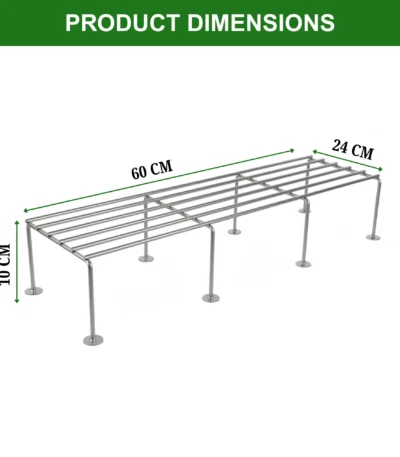 Plant Stand for Indoor & Outdoor | Heavy Duty Anti-Rust Flower Pot Stand for Balcony, Living Room & Garden