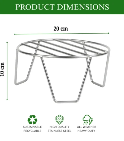 stainless steel plant stand with wheels heavy duty metal pot holder rust proof garden trolley lockable caster wheels indoor outdoor balcony planter rack movable flower stand gamla rack moisture resistant modern utility shelf rolling base caddy
