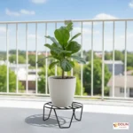 stainless steel plant stand with wheels heavy duty metal pot holder rust proof garden trolley lockable caster wheels indoor outdoor balcony planter rack movable flower stand gamla rack moisture resistant modern utility shelf rolling base caddy