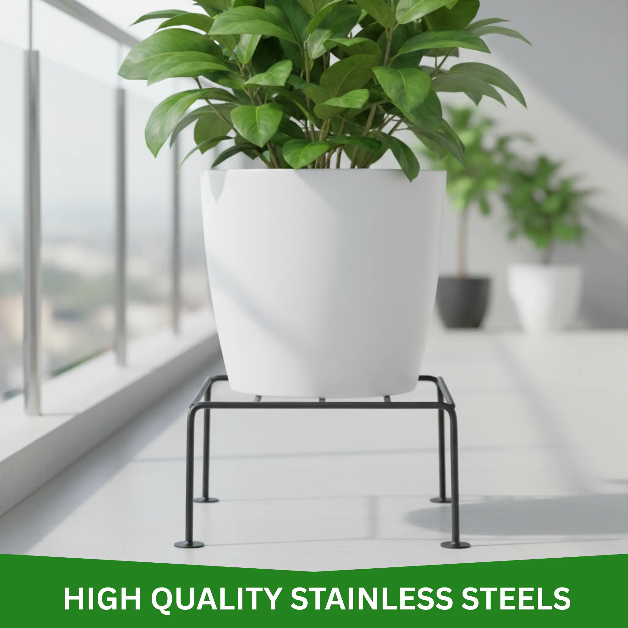 plant stand heavy duty anti rust flower pot stand for indoor living room balcony outdoor home decor modern metal plant stand for plants indoor outdoor balcony plants garden decor