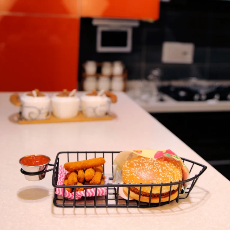 Black Stainless Steel Burger Basket