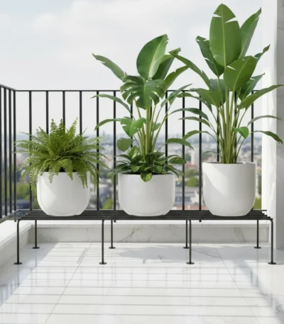 plant stand heavy duty anti rust flower pot stand for indoor living room balcony outdoor home decor modern metal plant stand for plants indoor outdoor balcony plants garden decor
