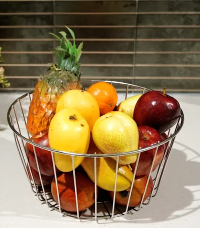 Rust-Resistant Stainless Steel Fruit Basket