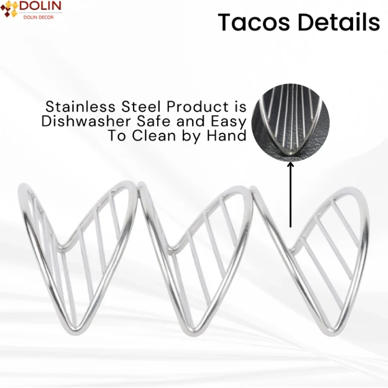 Silver taco holder