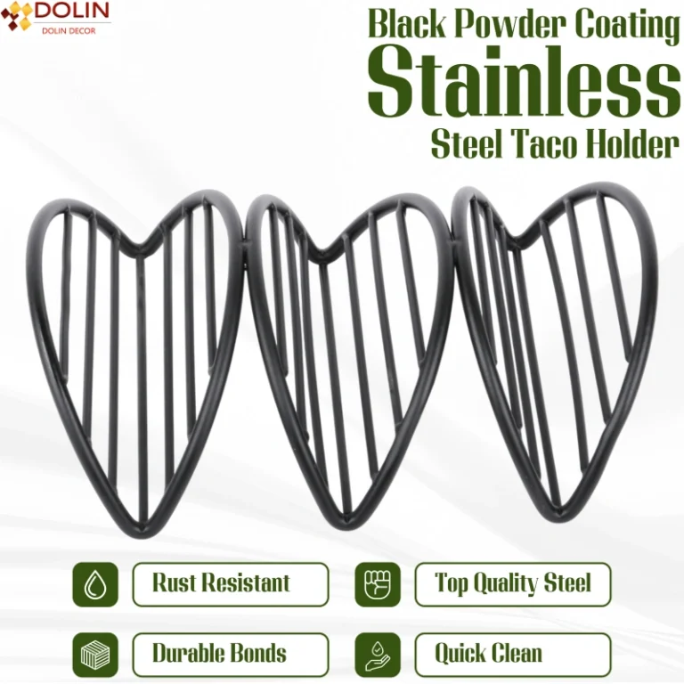 Black taco stand