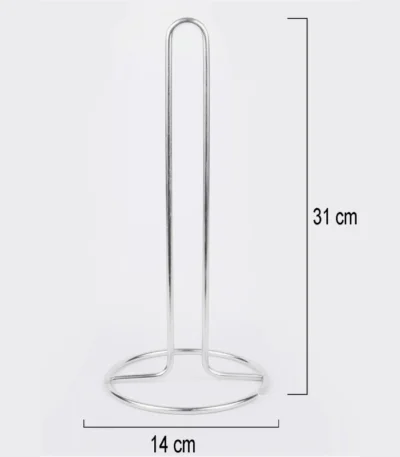 Silver tissue roll stand