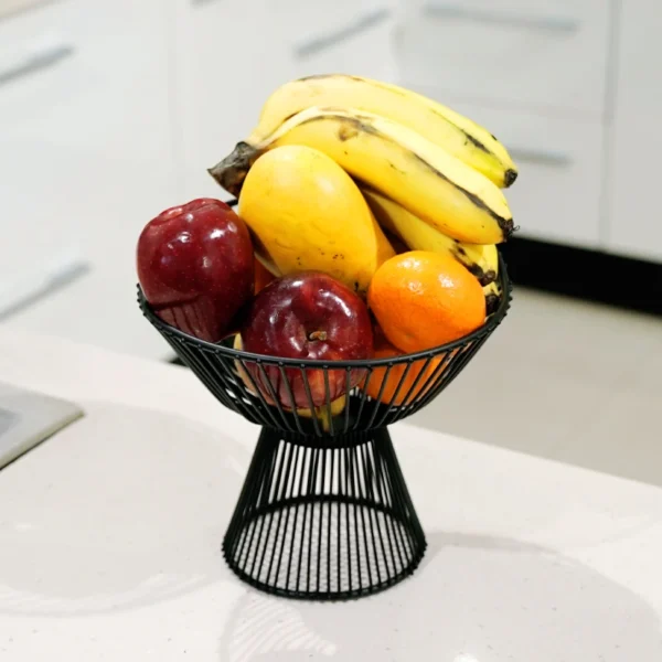 Elevated Stainless Steel Fruit Basket