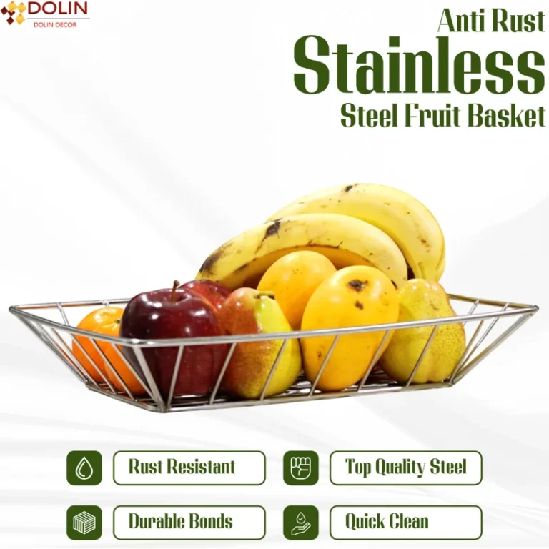 Premium quality square stainless steel basket with a sturdy design.