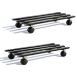 heavy duty stainless steel plant stand, plant stand with wheels, rolling pot stand, anti rust plant stand, balcony plant stand, indoor outdoor plant stand