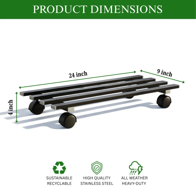 Plant Stand For Balcony & Living Room Anti-Rust Pot Stand For Outdoor & Indoor Planters Gamla Flowerpot Garden Stand Plant Stands For Balcony