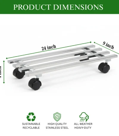Plant Stand For Balcony & Living Room Anti-Rust Pot Stand For Outdoor & Indoor Planters Gamla Flowerpot Garden Stand Plant Stands For Balcony