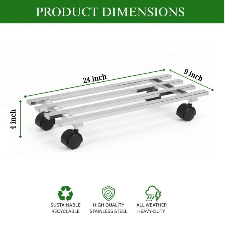 Plant Stand For Balcony & Living Room Anti-Rust Pot Stand For Outdoor & Indoor Planters Gamla Flowerpot Garden Stand Plant Stands For Balcony