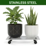 plant stand heavy duty stainless steel indoor outdoor for balcony plant stand, flower pot stand, planter stand, living room metal plant stand,
