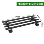 heavy duty stainless steel plant stand, plant stand with wheels, rolling pot stand, anti rust plant stand, balcony plant stand, indoor outdoor plant stand