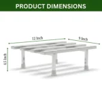 Heavy Duty Stainless Steel Plant Stand for Balcony & Home Rust-Proof Metal Flower Pot Stand Strong & Stable Planter Stand for Indoor & Outdoor