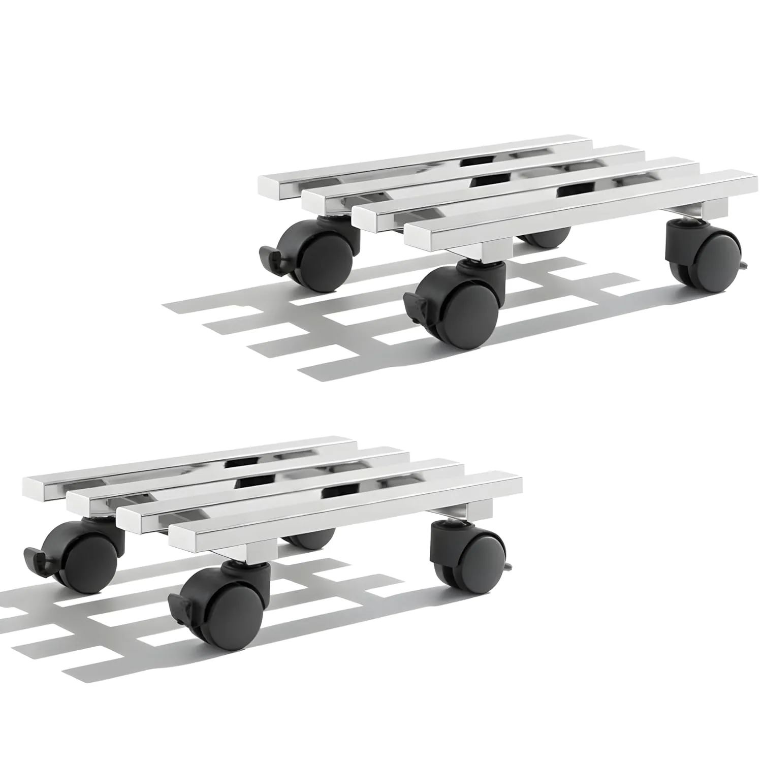 Heavy Duty Stainless Steel Plant Stand With Wheels