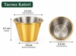 Stainless Steel Taco Holder Stand with Katori | Dolin Decor - Image 3
